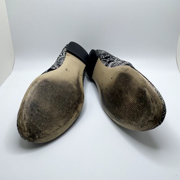 Black Paisley Flats Size 8 Steve Madden - Picture 3 of 8